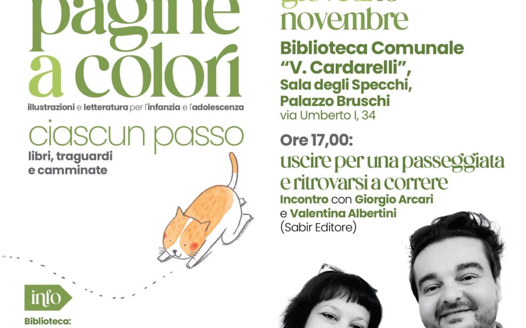 A PAGINEaCOLORI ospiti Giorgio Arcari e Valentina Albertini di Sabir Editore